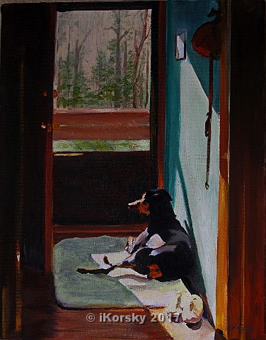 Sun tanning 11x14.jpg - SOLD