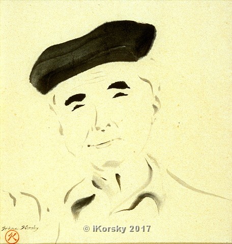 02 MAN IN BERET 10X10.jpg - SOLD